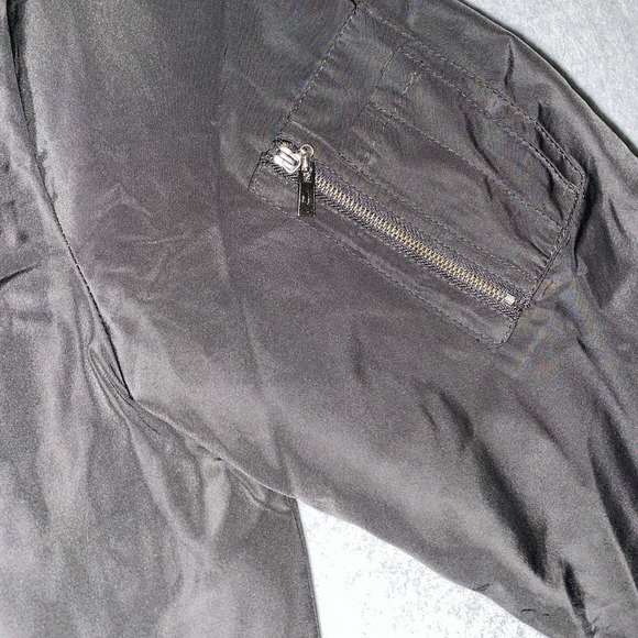 Killion MA-1 Bomber Jacket Men's Large Black Red Quilted Lining Streetwear Zip - Picture 5 of 13